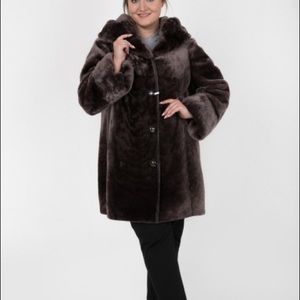 Real mouton fur coat